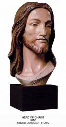  Head of Christ/Ecce Homo Bust in Linden Wood, 16\"H 