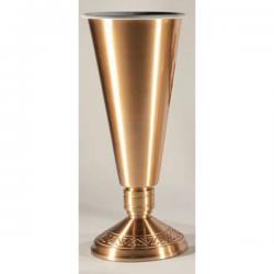  Satin Finish Bronze Altar Vase (A): 9940 Style - 14\" Ht 