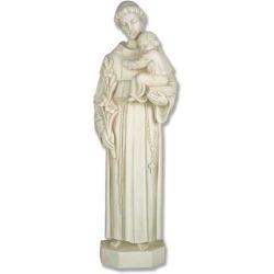  St. Anthony w/Child Statue in Fiberglass, 61\"H 