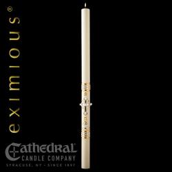  The \"Merciful Lamb\" Eximious Paschal Candle - 3-1/2 x 62 - #20 