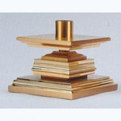  Combination Finish Bronze Altar Candlestick: 1120 Style - 5\" Ht - 1 1/2\" Socket 