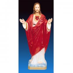  Sacred Heart of Jesus Blessing Statue in Indoor/Outdoor Vinyl Composition, 24\"H 
