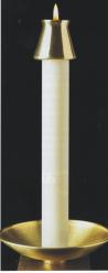  Altar Candle Large Diameter 100% Beeswax 1-1/2 x 12 APE 12/bx 