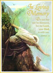  Joshua 1:9 - Sympathy/Deceased Mass Card - 50/Bx 