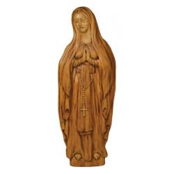  Our Lady of Lourdes Relief Statue in Oak Wood, 60\"H 