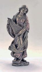  St. Cecilia Statue - Cold Cast Bronze, 8.5\"H 