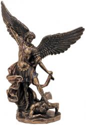  St. Michael the Archangel Statue in Bronze & Fiberglass, 45\"H 