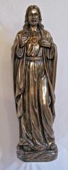  Sacred Heart of Jesus Statue in Bronze and Fiberglass, 40\"H 