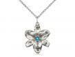  Chastity Neck Medal/Pendant Only w/Zircon Stone For December 