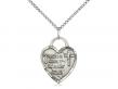 Lord Is My Shepherd/Heart Neck Medal/Pendant Only 