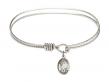  Saint Amelia Charm Bangle Bracelet 