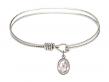  Saint Jacob of Nisibis Charm Bangle Bracelet 