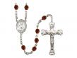  St. Rose Philippine Duchesne Centre w/Fire Polished Bead Rosary in 12 Colors 