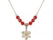  Chastity Medal Birthstone Necklace Available in 15 Colors 