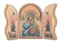  GOLD EMBOSSED OUR LADY OF PERPETUAL HELP TRIPTYCH 