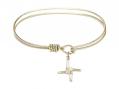  Saint Brigid Cross Charm Bangle Bracelet 