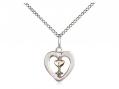  Heart/Chalice Two Tone Neck Medal/Pendant Only 