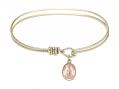  Saint Nathanael Charm Bangle Bracelet 