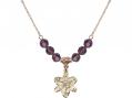  Chastity Medal Birthstone Necklace Available in 15 Colors 