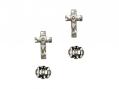  14KT Crucifix Dangle Earrings 