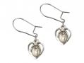  Sterling Silver O/L of La Salette Dangle Earrings 