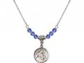  St. Anne Birthstone Necklace Available in 15 Colors 