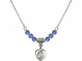  Infant Medal Birthstone Necklace Available in 15 Colors 