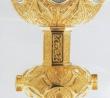 Stations of the Cross Motif Chalice & Scale Paten w/Ring 