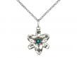  Chastity Neck Medal/Pendant w/Emerald Stone Only For May 