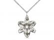  Chastity Neck Medal/Pendant Only w/Crystal Stone For April 