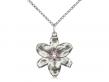  Chastity Neck Medal/Pendant Only w/Light Amethyst Stone For June 