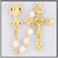  IMITATION PEARL FIRST COMMUNION ROSARY 