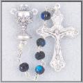  BLACK CRYSTAL FIRST COMMUNION ROSARY 