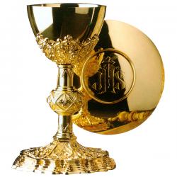  Chalice & Scale Paten w/Ring 