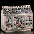  Chest Type Tabernacle w/Fire Enameled Panels 