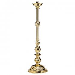  Brass or Silverplated Floor Candlestick - 44\" Ht 