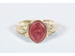  Miraculous Ring w/Pink Epoxy 