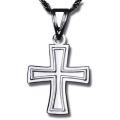  Flared Cross - Sterling Silver 