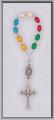  MULTI-COLOR WOOD ONE DECADE ROSARY (6 PC) 