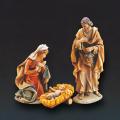  Holy Family Christmas Nativity Figurines by "Demetz" in Fiberglass 