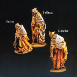  Three Wise Men Christmas Nativity Figurines by \"Demetz\" in Fiberglass 