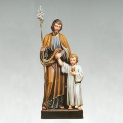  St. Joseph w/Child Jesus Statue in Linden Wood, 48\" & 66\"H 