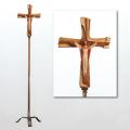  Risen Christ Standing Floor Processional Cross/Crucifix in Fiberglass 