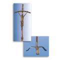  Standing Floor Processional Cross/Crucifix - Aluminum 