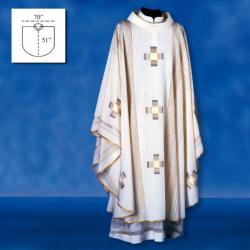  Crosses Chasuble/Dalmatic in Linea Style Fabric 
