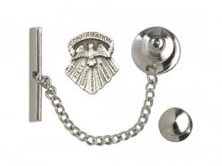  Seven Gifts Lapel Pin with Silver Plate Tie Tac Set 