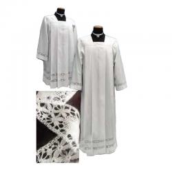  Adult/Clergy Alb in Mixed Cotton Fabric 
