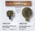  "IHS" Ornate Bronze Tabernacle Key Handle With Custom Key Number 