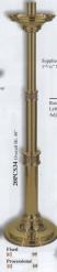  Processional Combination Finish Bronze Paschal Candlestick: 2034 Style - 48\" Ht - 1 15/16\" Socket 