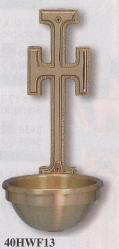 Bronze Holy Water Font: 4013 Style - 3\" Bowl 